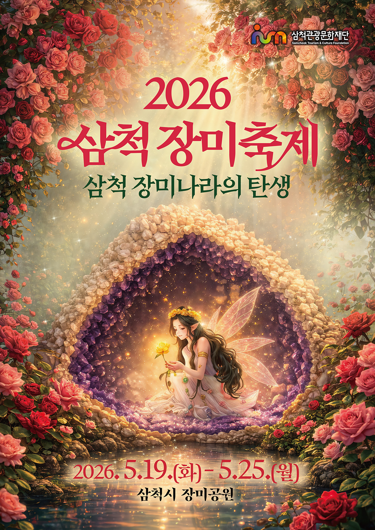 삼척관광문화재단
2026 삼척장미축제 삼척 장미나라의 탄생
2026.5.19.(화)-5.25.(월) 삼척시 장미공원